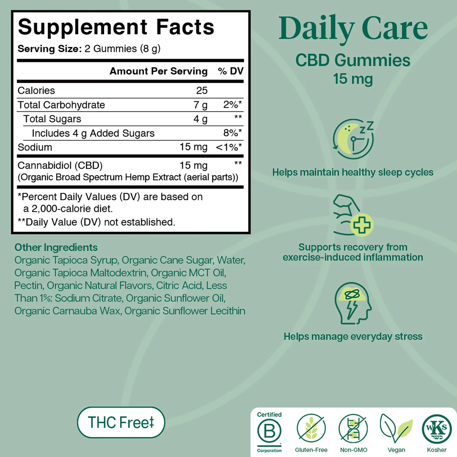 Daily Care THC-Free CBD Gummies - Image 9